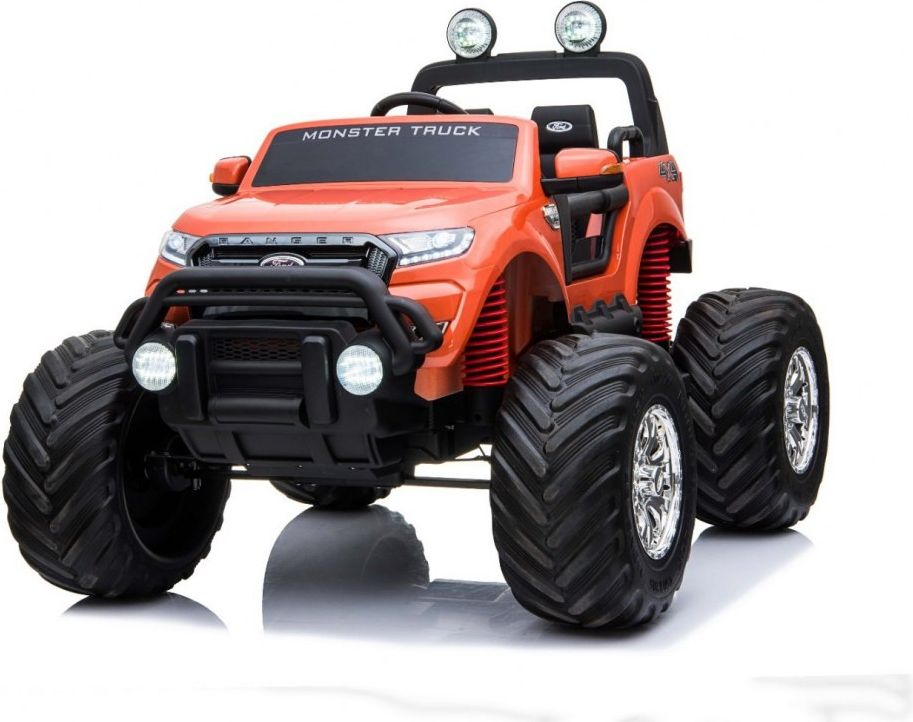 Elektrické autíčko Ford Ranger Monster Truck 4x4 - bílé s LCD - obrázek 3
