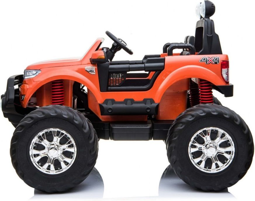 Elektrické autíčko Ford Ranger Monster Truck 4x4 - bílé s LCD - obrázek 4