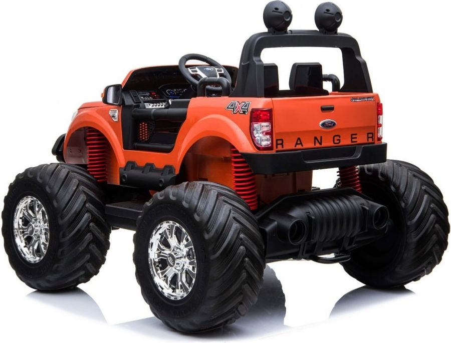 Elektrické autíčko Ford Ranger Monster Truck 4x4 - bílé s LCD - obrázek 5