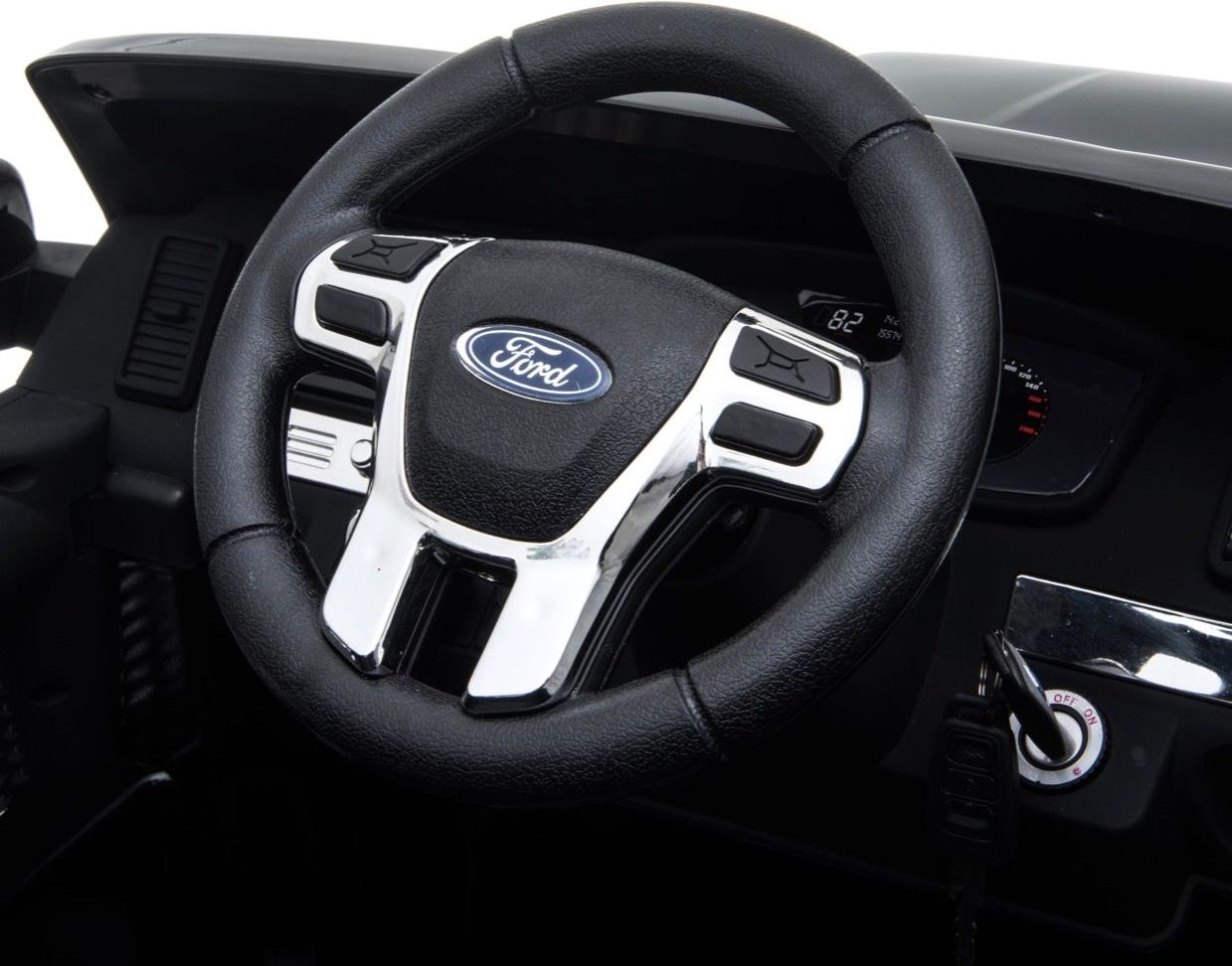 Elektrické autíčko Ford Ranger Monster Truck 4x4 - bílé s LCD - obrázek 13