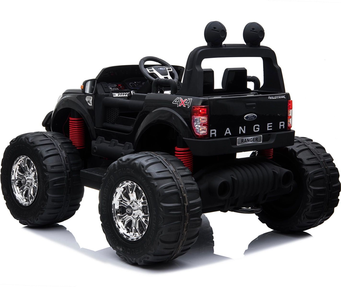 Elektrické autíčko Ford Ranger Monster Truck 4x4 - bílé s LCD - obrázek 14