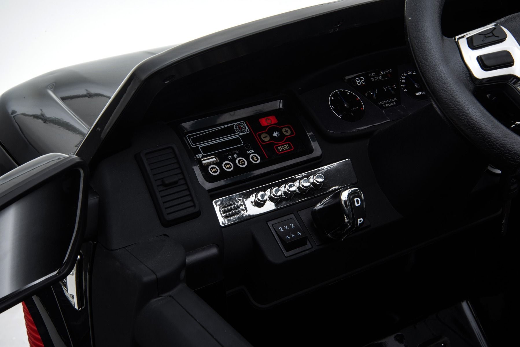 Elektrické autíčko Ford Ranger Monster Truck 4x4 - bílé s LCD - obrázek 15
