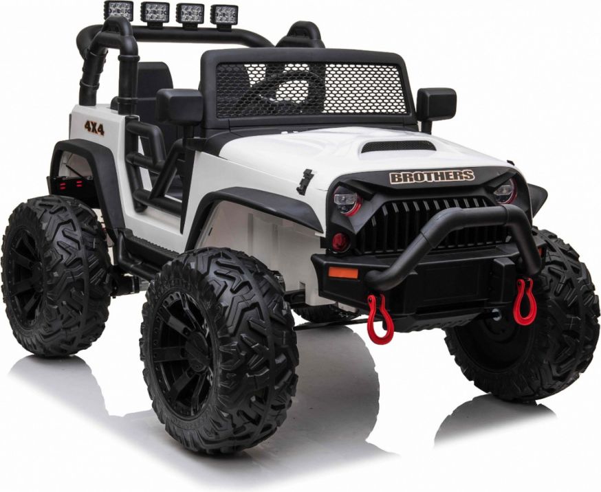 Elektrické autíčko Jeep Brothers - bílé - obrázek 7