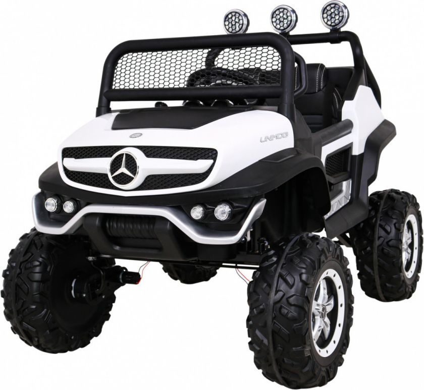 Elektrické autíčko Mercedes Unimog S, 4x4, 12V Bílé - obrázek 1