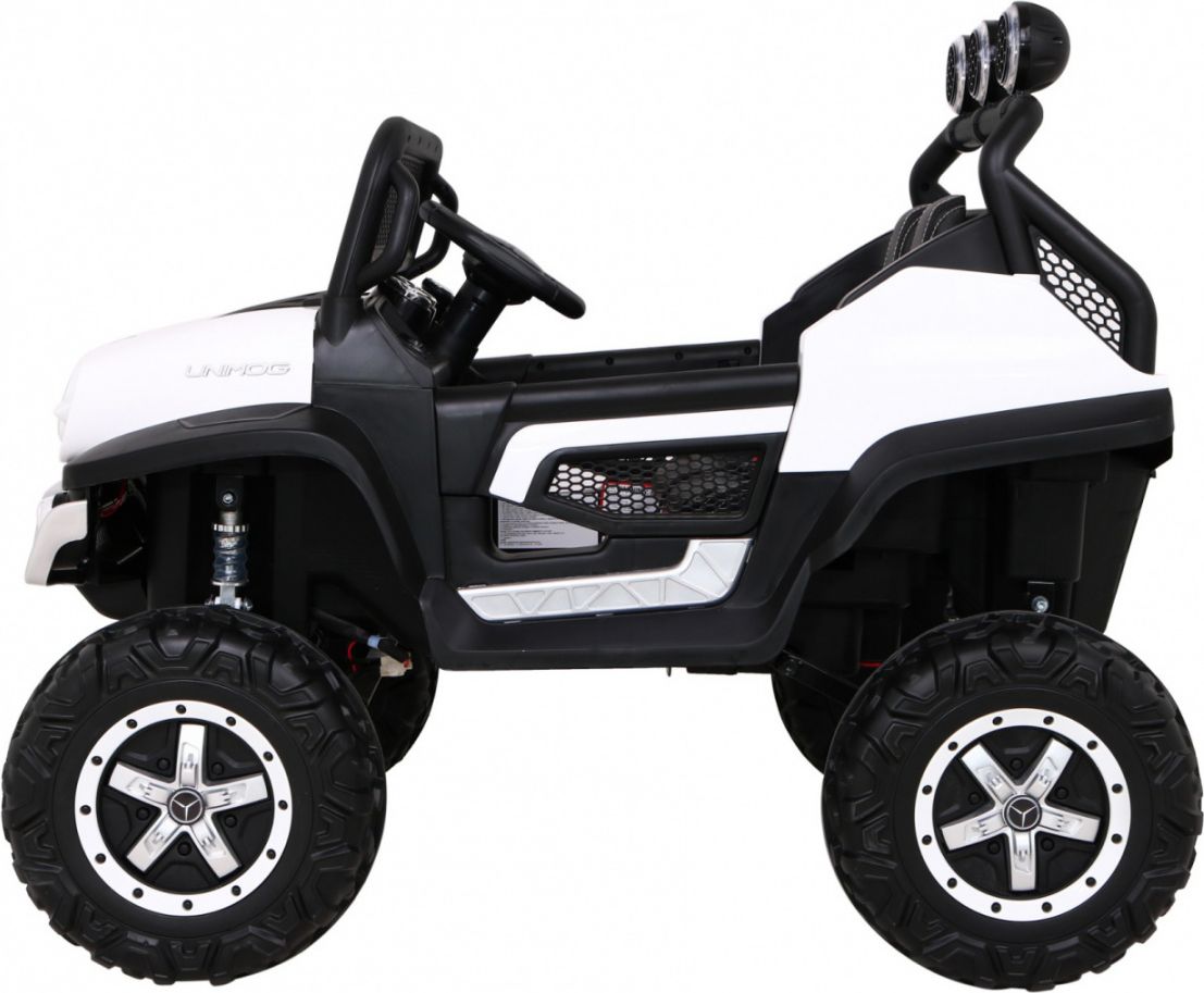 Elektrické autíčko Mercedes Unimog S, 4x4, 12V Bílé - obrázek 6