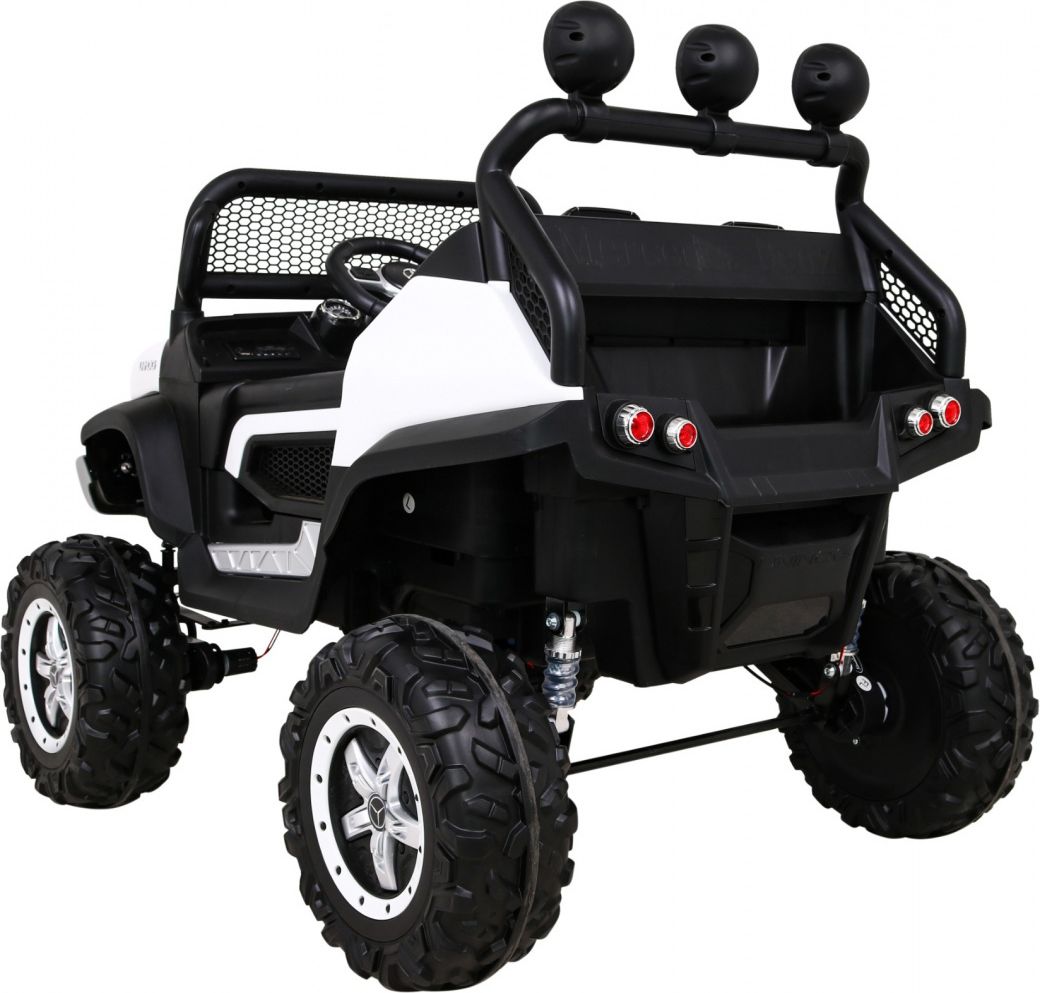 Elektrické autíčko Mercedes Unimog S, 4x4, 12V Bílé - obrázek 7