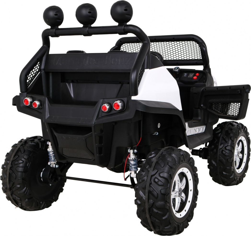 Elektrické autíčko Mercedes Unimog S, 4x4, 12V Bílé - obrázek 11