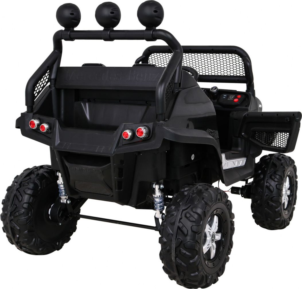 Elektrické autíčko Mercedes Unimog S, 4x4, 12V Černé - obrázek 2