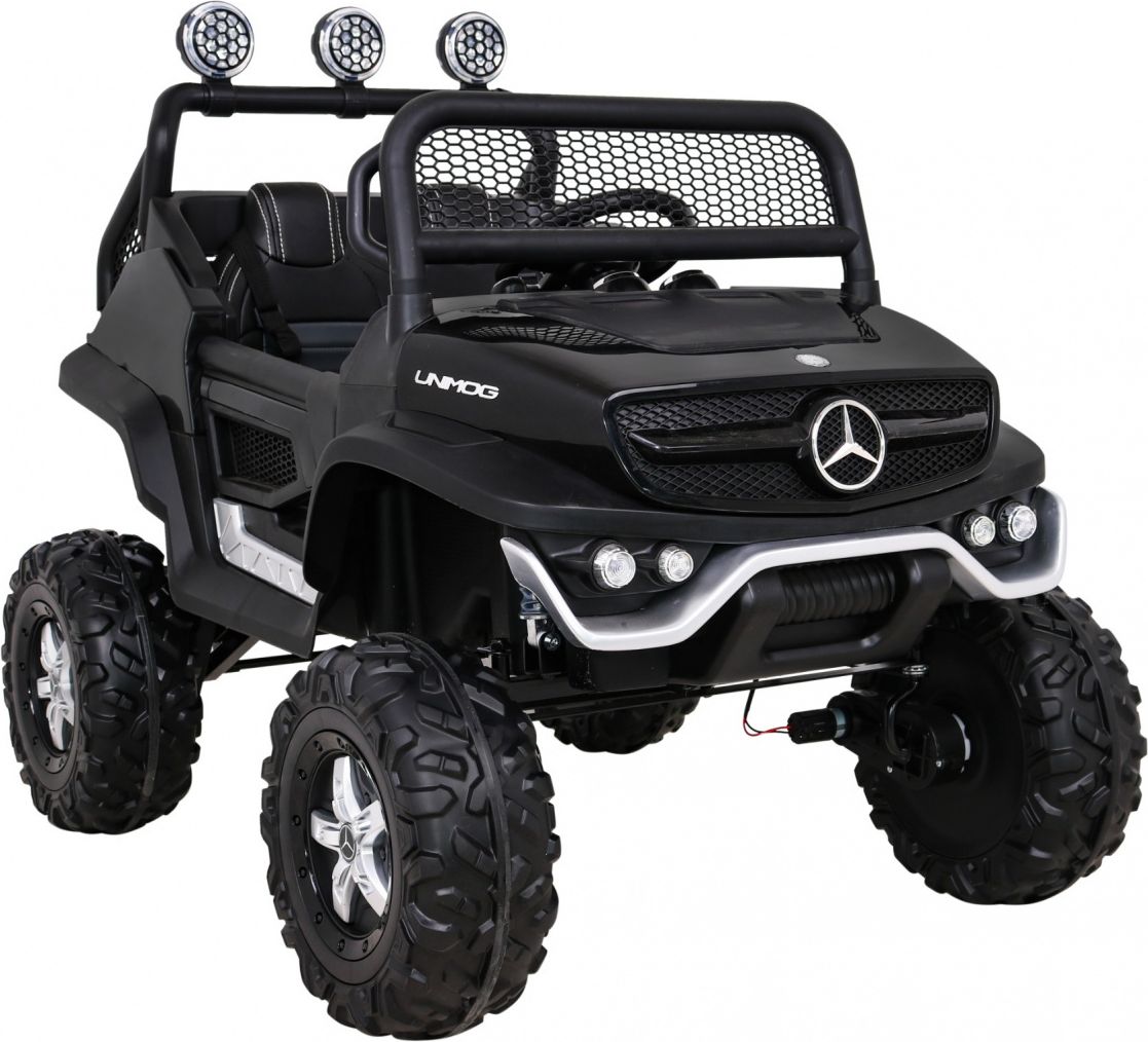 Elektrické autíčko Mercedes Unimog S, 4x4, 12V Černé - obrázek 3