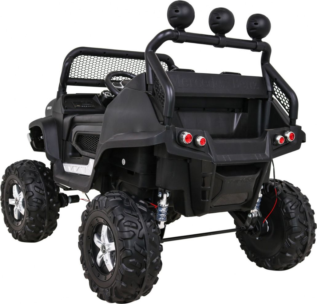 Elektrické autíčko Mercedes Unimog S, 4x4, 12V Černé - obrázek 9