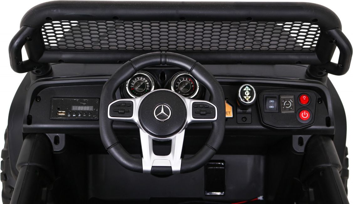 Elektrické autíčko Mercedes Unimog S, 4x4, 12V Černé - obrázek 12