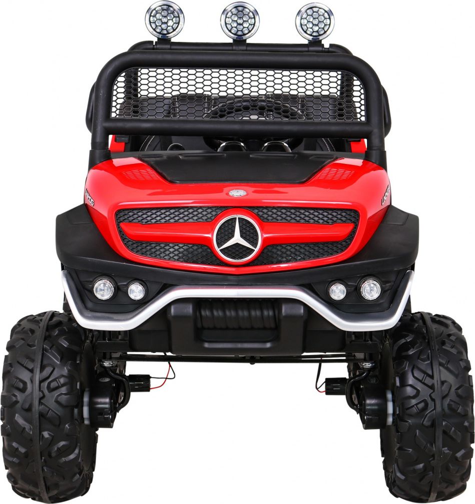 Elektrické autíčko Mercedes Unimog S, 4x4, 12V Červené - obrázek 6