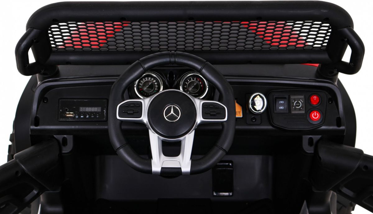 Elektrické autíčko Mercedes Unimog S, 4x4, 12V Červené - obrázek 11