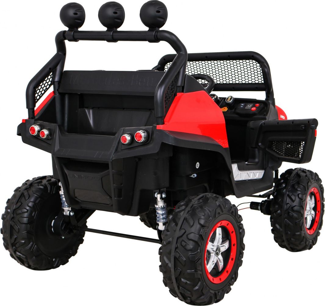 Elektrické autíčko Mercedes Unimog S, 4x4, 12V Červené - obrázek 12