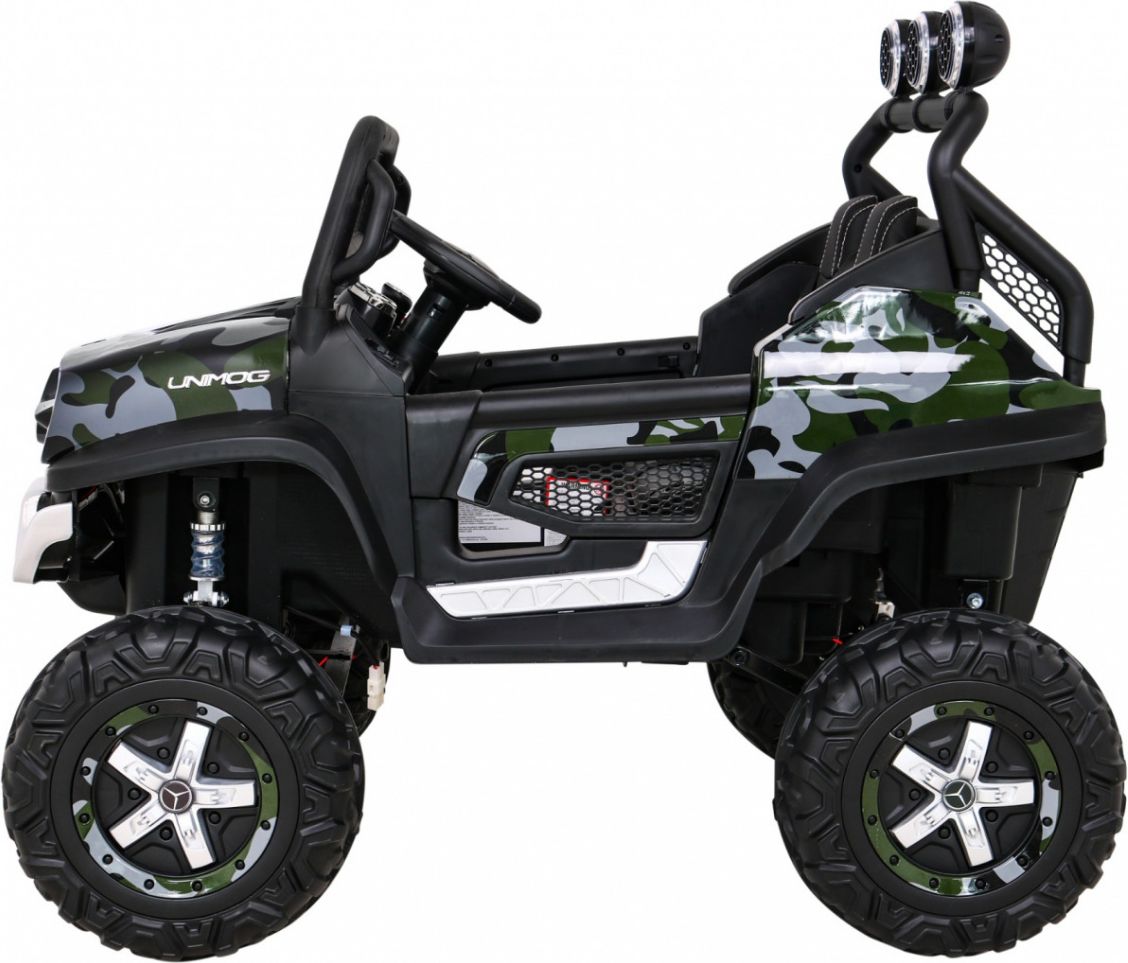 Elektrické autíčko Mercedes Unimog S, 4x4, 12V Maskáčové - obrázek 6
