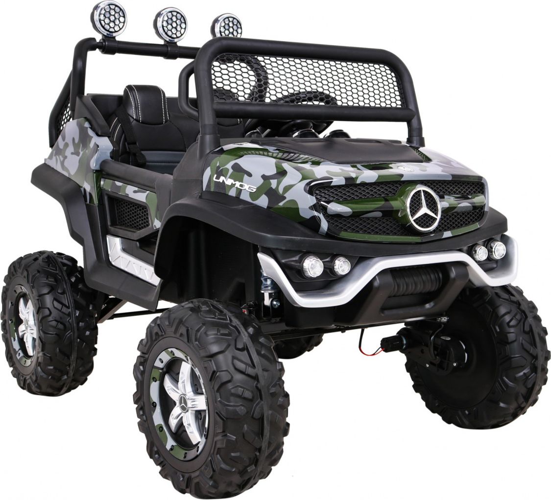 Elektrické autíčko Mercedes Unimog S, 4x4, 12V Maskáčové - obrázek 11