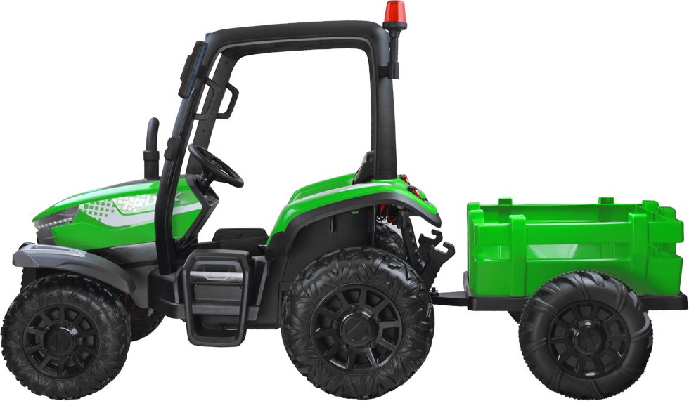 Elektrický traktor s přívěsem Blast BROWN - obrázek 5