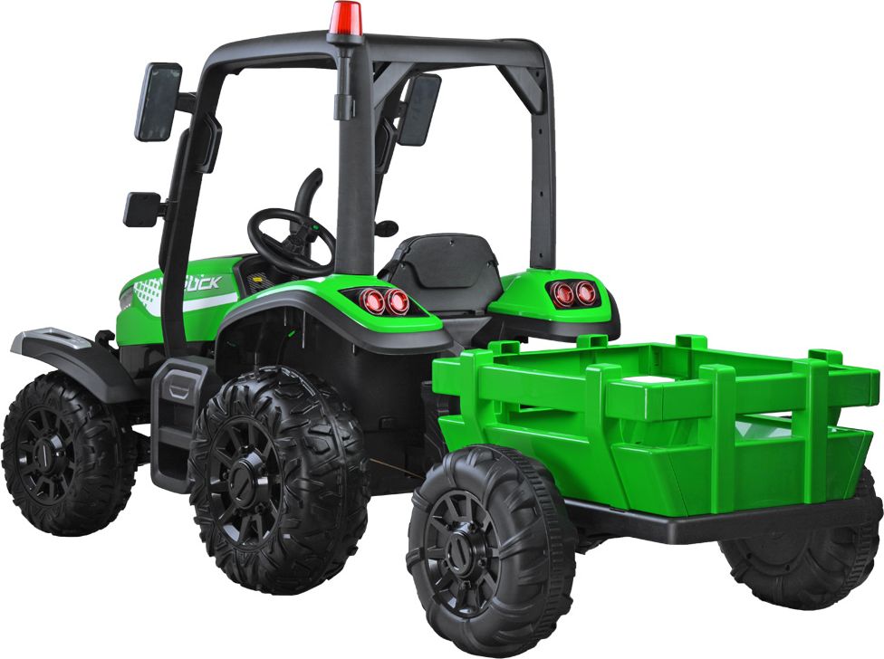 Elektrický traktor s přívěsem Blast BROWN - obrázek 6