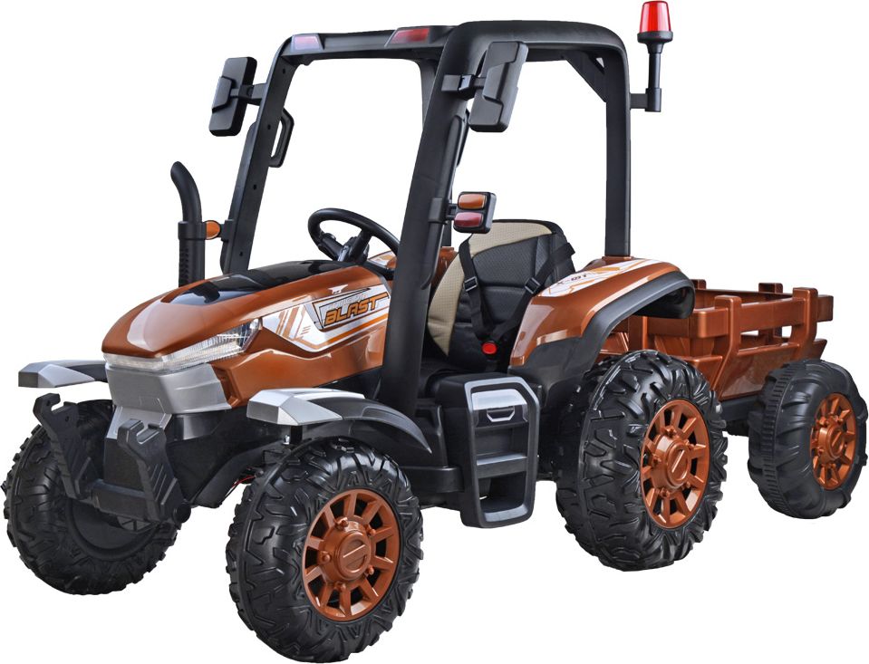 Elektrický traktor s přívěsem Blast BROWN - obrázek 11
