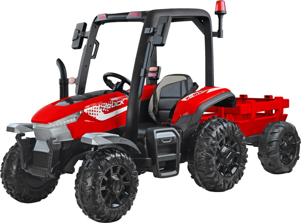 Elektrický traktor s přívěsem Blast RED - obrázek 1