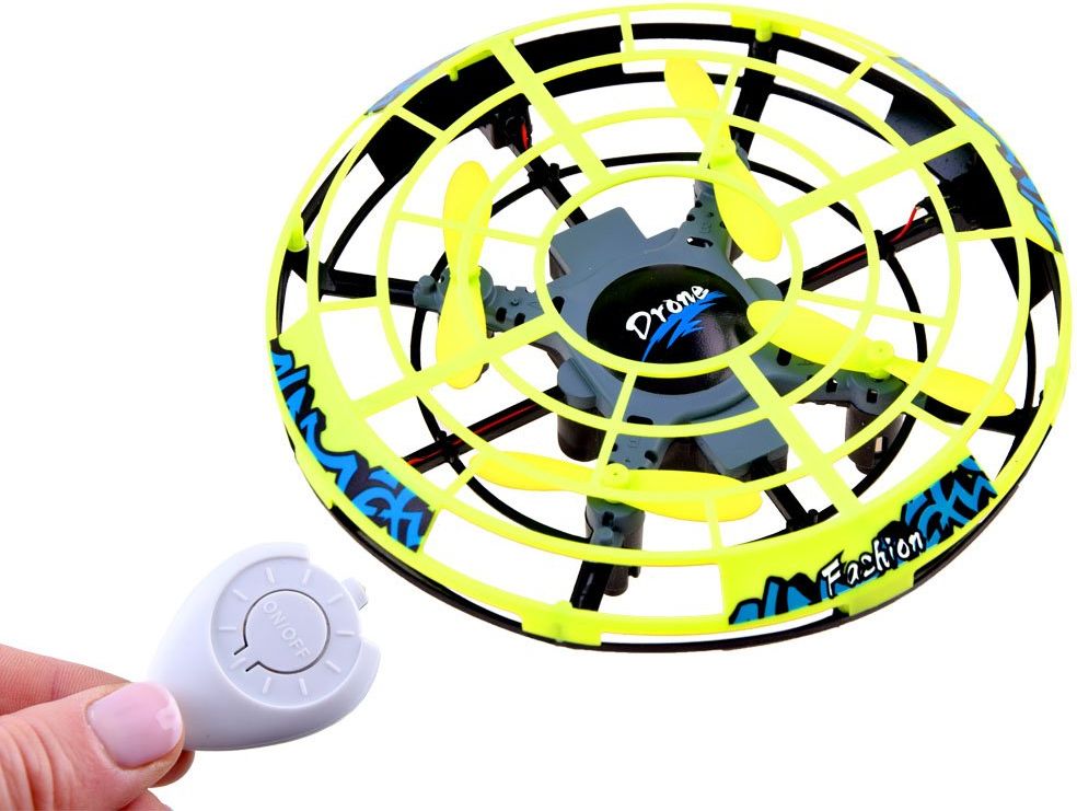 Létající Ufo Dron žlutý - obrázek 3