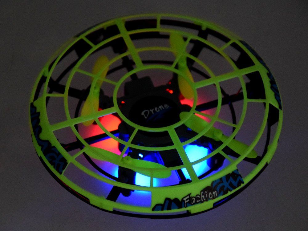 Létající Ufo Dron žlutý - obrázek 4