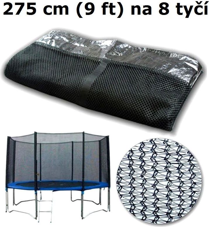 Ochranná síť na trampolínu 275 cm (9 ft) na 8 tyčí - obrázek 1