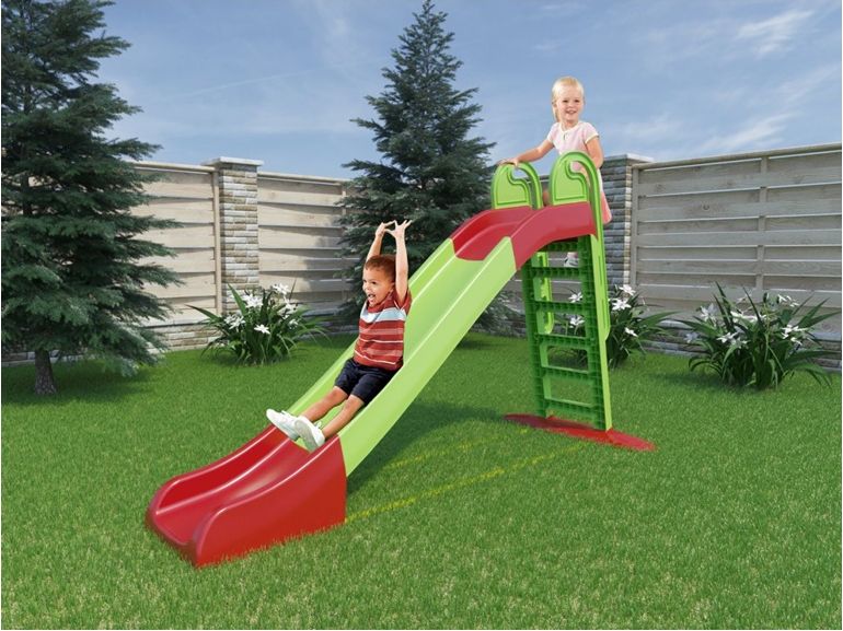 Tomido dětská skluzavka 243 cm červeno-zelená - obrázek 8