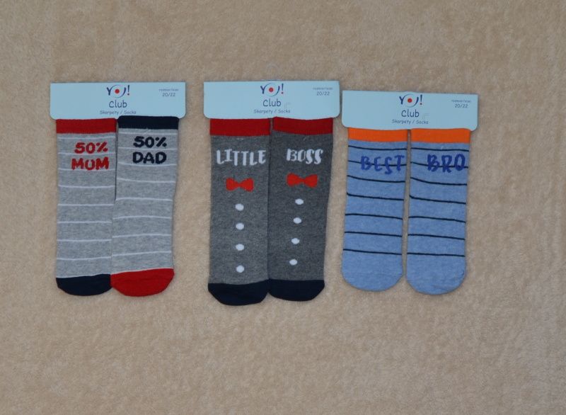 Dětské bavlněné ponožky YO BABY vel.12,5-13,5cm - obrázek 1