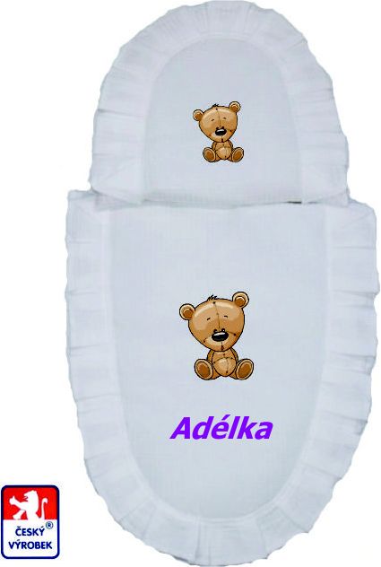 Peřinky do panenkového kočárku se jménem Dětský svět bílé - obrázek 1