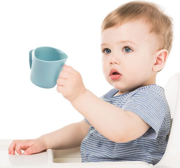 Dětský ergonomický hrníček Babyono FLOW oranžový - obrázek 7