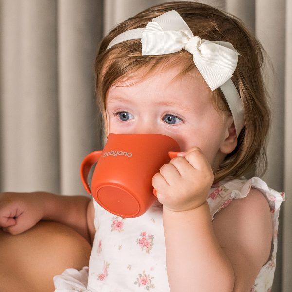 Dětský ergonomický hrníček Babyono FLOW modrý - obrázek 6
