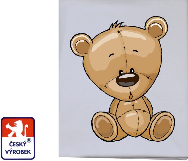 Dětská deka bavlněná Dětský svět roztomilý hnědý medvídek - obrázek 1