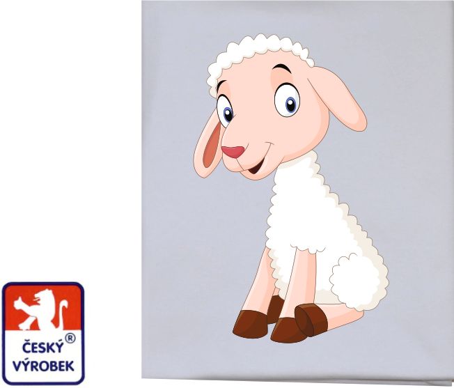 Dětská letní deka Dětský svět bavlněná sedící ovečka - obrázek 1