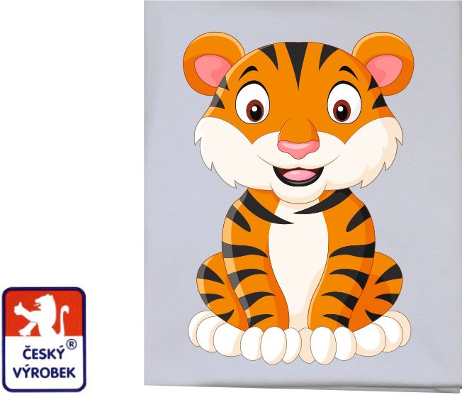 Dětská letní deka Dětský svět bavlněná sedící tygr - obrázek 1