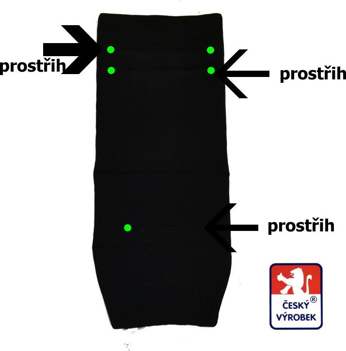 Textilní vložka do kočárku Dětský svět Valco Baby Snap 4 srdíčko 36x90cm - obrázek 5