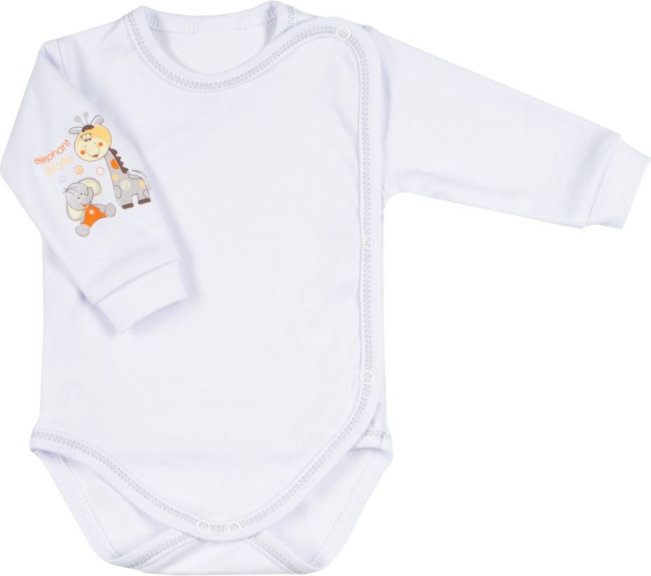 NEW BABY Soupravička 4-dílná Žirafka a Slon Bavlna 56 (0-3m) - obrázek 3