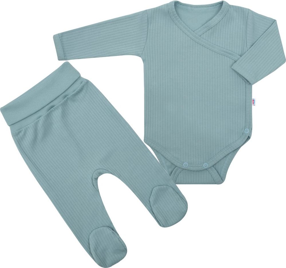 NEW BABY 2-dílná kojenecká souprava New Baby Practical zelená kluk Bavlna 56 (0-3m) - obrázek 1