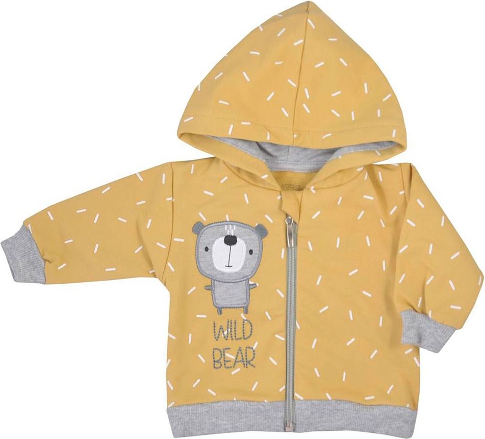 KOALA Kojenecké tepláčky a mikinka s kapucí Koala Wild Bear Bavlna/Elastan 74 (6-9m) - obrázek 2