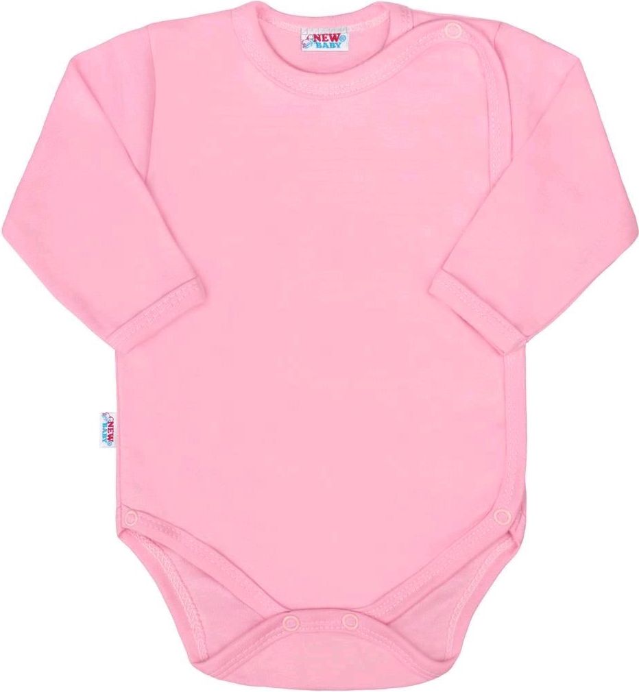 NEW BABY Kojenecké celorozepínací body New Baby Classic II růžové 74 100% bavlna 74 (6-9m) - obrázek 1