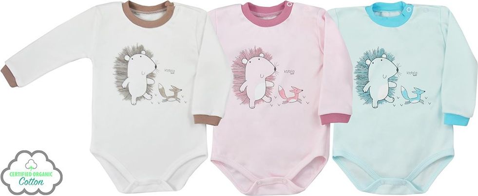 KOALA Kojenecké body s dlouhým rukávem z organické bavlny Koala Lesní Přítel modré 74 100% BIO PRODUKT 74 (6-9m) - obrázek 2