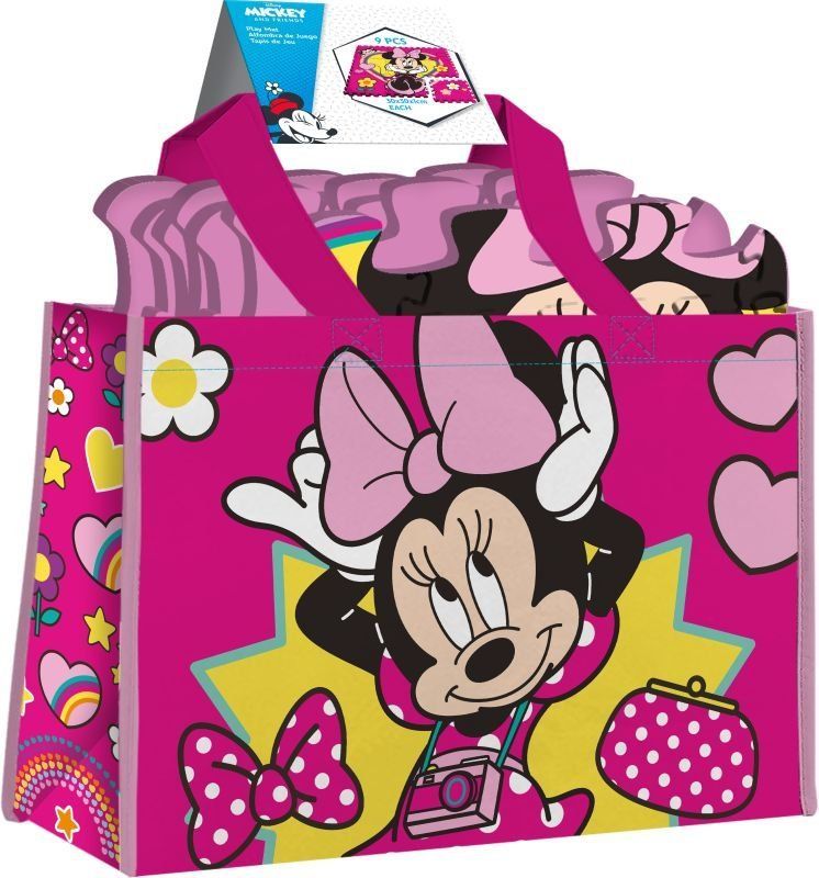 EUROSWAN Podlahové pěnové puzzle Minnie 9 dílků 30x30x1 cm - obrázek 2