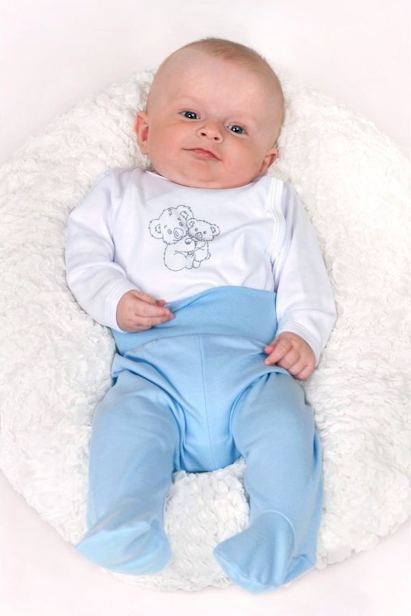 NEW BABY Kojenecké polodupačky Classic modré 86 100% bavlna 86 (12-18m) - obrázek 2