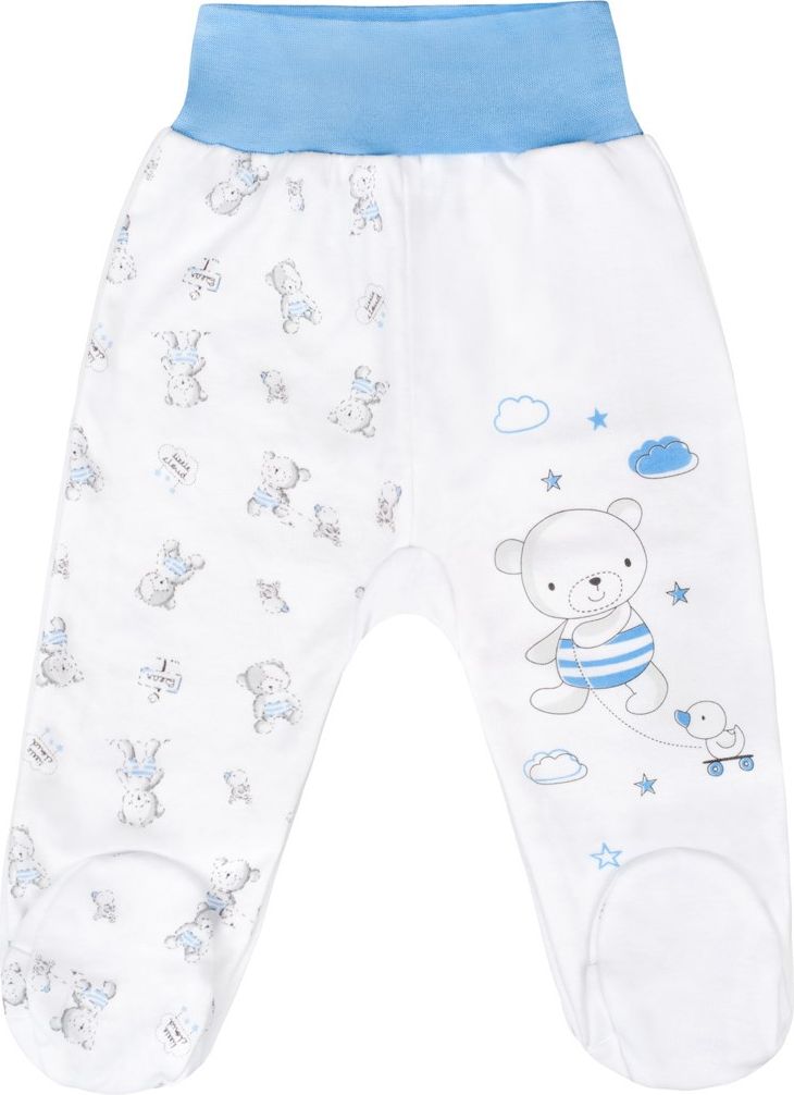 NEW BABY Kojenecké polodupačky Bears modré 56 100% bavlna 56 (0-3m) - obrázek 1