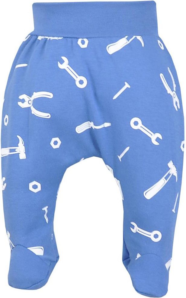 KOALA Kojenecké bavlněné polodupačky Repair blue 56 100% bavlna 56 (0-3m) - obrázek 1