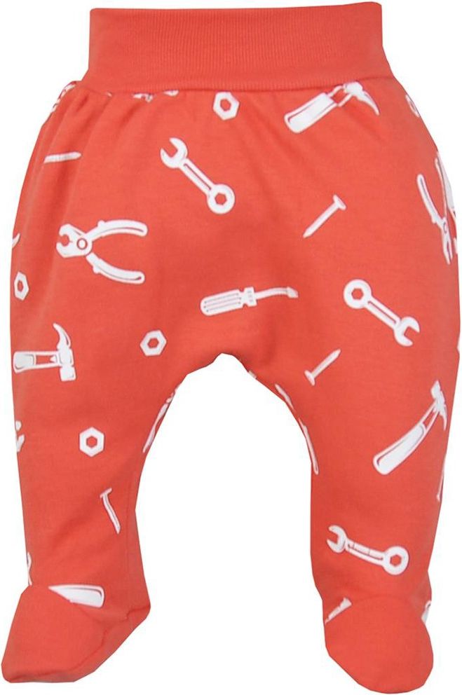 KOALA Kojenecké bavlněné polodupačky Repair dark peach 80 100% bavlna 80 (9-12m) - obrázek 1