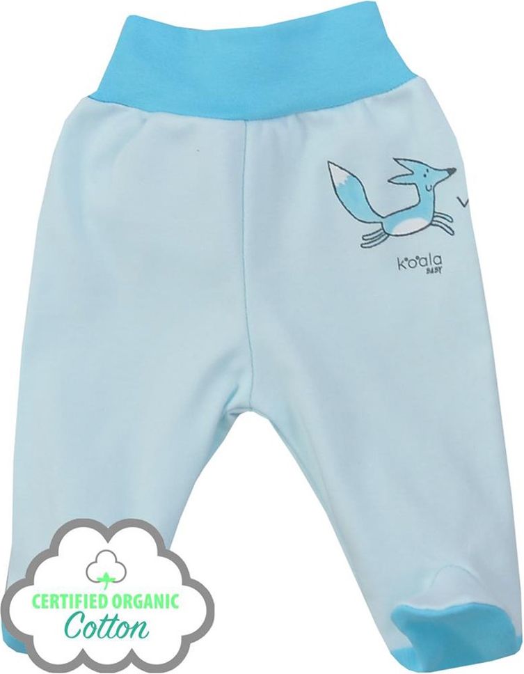 KOALA Kojenecké polodupačky z organické bavlny Lesní Přítel modré 74 100% BIO PRODUKT 74 (6-9m) - obrázek 1