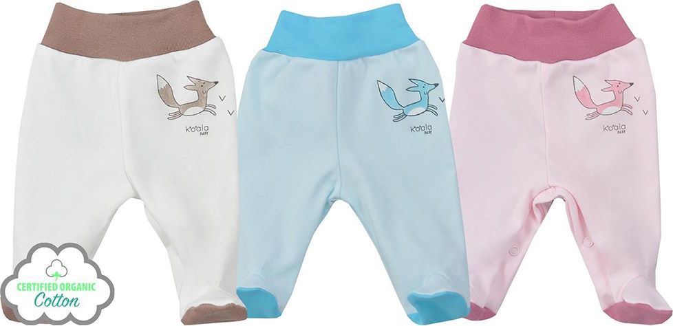 KOALA Kojenecké polodupačky z organické bavlny Lesní Přítel modré 74 100% BIO PRODUKT 74 (6-9m) - obrázek 2