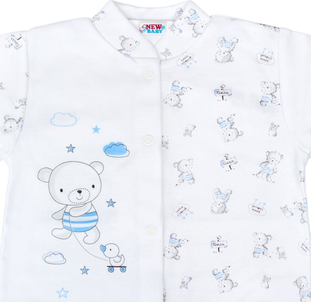 NEW BABY Kojenecký overal New Baby Bears modrý 100% Bavlna 50 - obrázek 2
