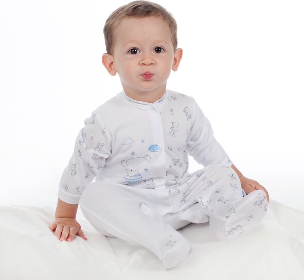 NEW BABY Kojenecký overal New Baby Bears modrý 100% Bavlna 74 (6-9m) - obrázek 4
